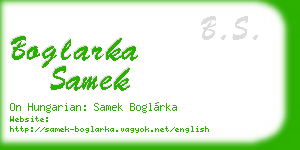 boglarka samek business card